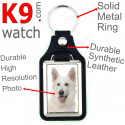 Vegan leather key ring, photo White Shepherd