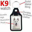 Vegan leather key ring, photo White Shepherd