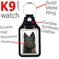 Vegan leather key ring, photo Dutch Shepherd