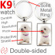 Metal key ring, double-sided photo Bichon Frise Tenerife