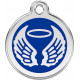 Navy Blue colour Identity Medal Angel cat and dog, tag