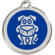 Navy Blue colour Identity Medal Funny Dog cat and dog, tag