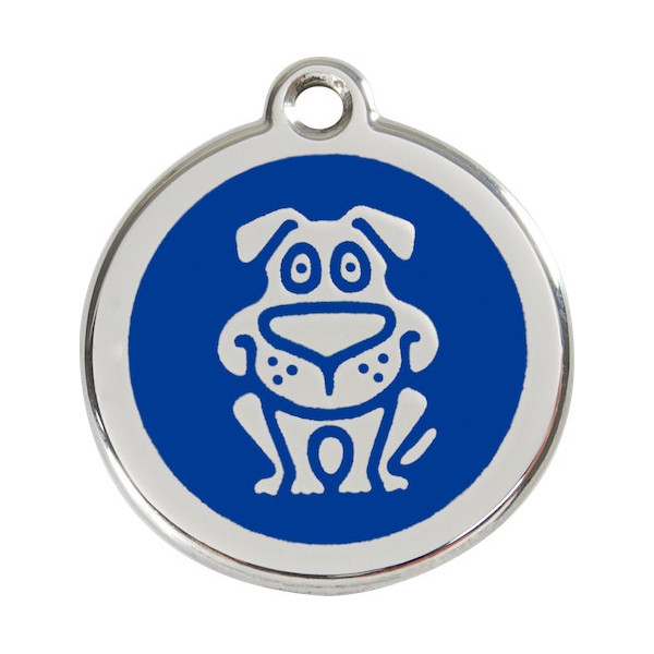 Navy Blue colour Identity Medal Funny Dog cat and dog, tag