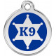 Navy Blue colour Identity Medal K9 Sheriff cat and dog, tag