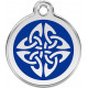 Navy Blue colour Identity Medal Celtic tatoo cat and dog, tag