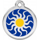 Navy Blue colour Identity Medal Sun cat and dog, tag