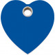 Navy Blue colour Identity Medal PVC Heart cat and dog, tag