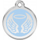 Light Sky Blue Identity Medal Angel, cat and dog tag
