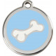 Light Sky Blue Identity Medal Bone, cat and dog tag