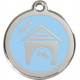 Light Sky Blue Identity Medal Dog House, cat and dog tag