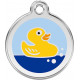 Light Sky Blue Identity Medal Bath Duck, cat and dog tag