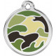 Green colour Identity Medal Camouflage cat and dog, security tag