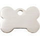 Silver Chromium colour Identity Medal Bone cat and dog, tag