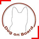 Dog on board stickers